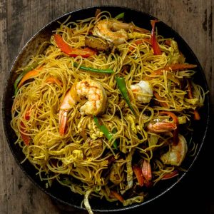 Curried Beef Chow Mein