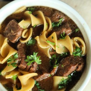 Beef with Noodle Soup