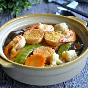 Seafood Hot Pot with Mixed Vegetables