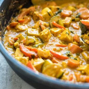 🌶️ Deep Fried Tofu with Vegetables in Curry Sauce
