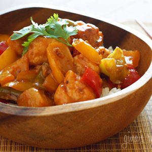 Sliced Chicken with Ginger & Pineapple