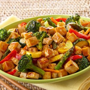 Vegetable with Deep Fried Tofu