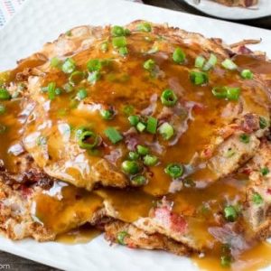BBQ Pork Egg Foo Yung