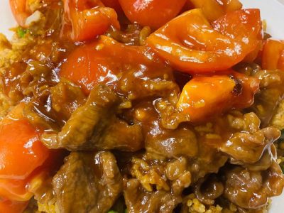 Beef and Tomato Fried Rice