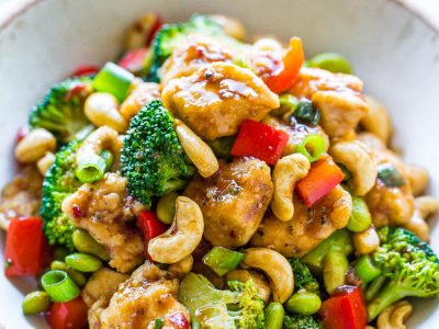 Cashew vegetable dice
