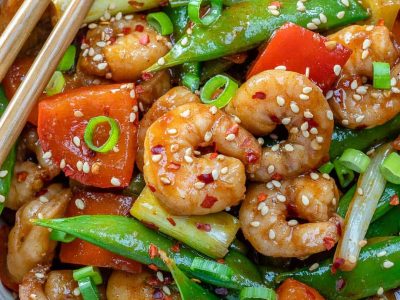 Szechuan fresh prawns