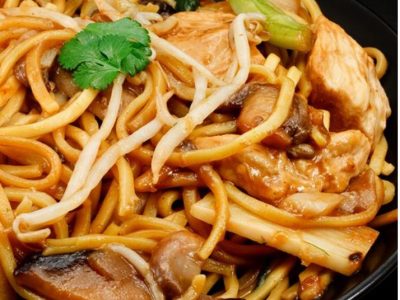 mushroom chow mein
